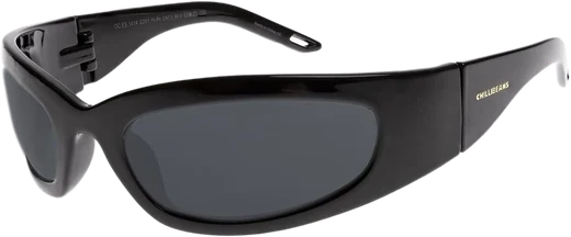 Chilli Beans black wrap sunglasses, product cut-out
